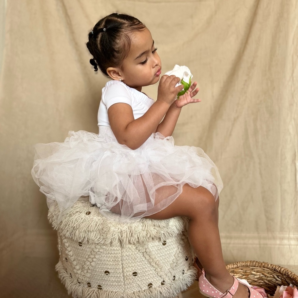 White toddler tutu